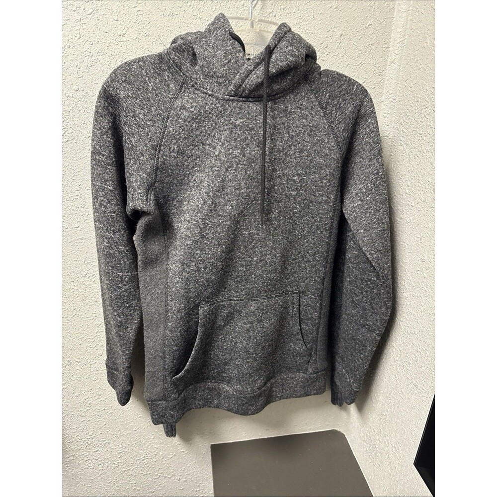BKE Sweater Men's Heather Gray Long Sleeve Pullover Hoodie Small